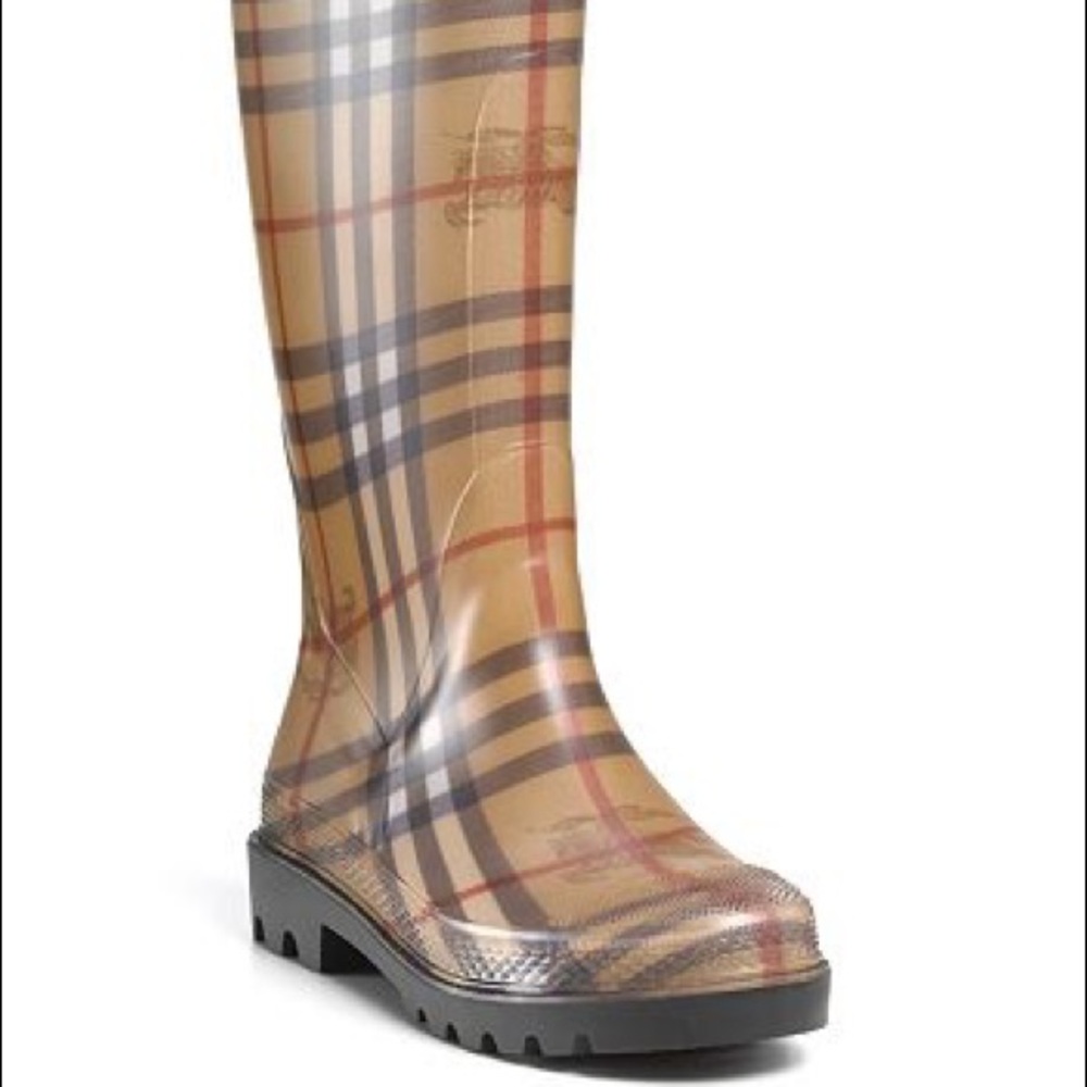 Burberry rain boots